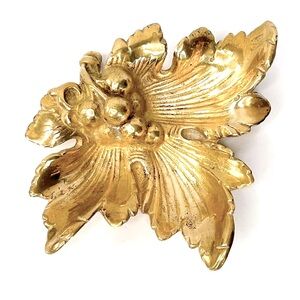 Solid Brass grape leaf for home decor